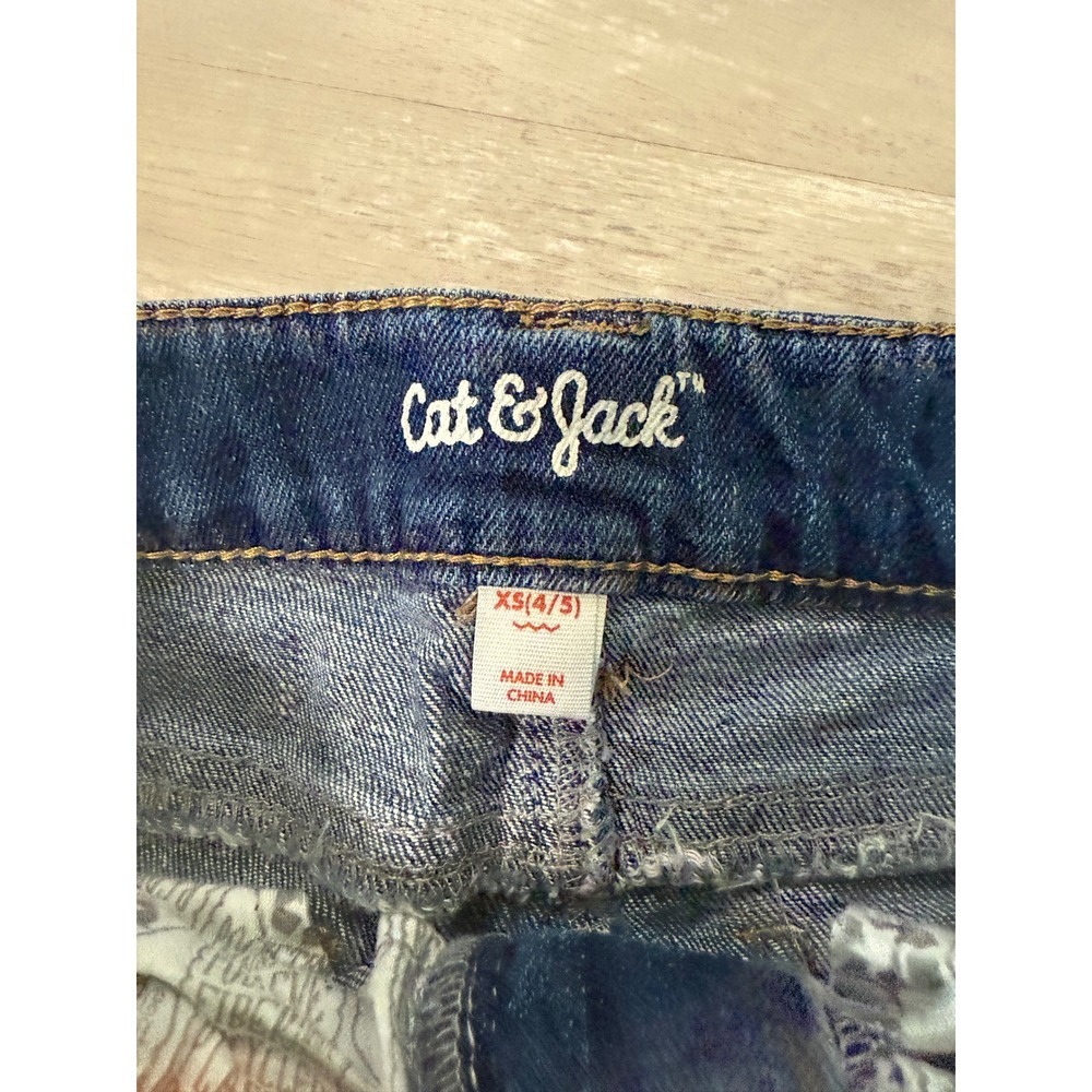Girls Denim Shorts Bundle Jumping Beans Cat & Jack Squeeze Size 4 5 6 set of 4 - Picture 10 of 10